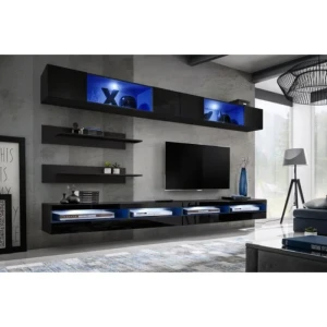 Dnevni regal FILIP . Dnevni regal FILIP modernega videza bo prava izbira za osvežitev vašega dnevnega prostora. Vrata omaric se odpirajo s push-click