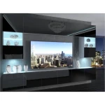 Dnevni regal GABI . Dnevni regal GABI modernega dizajna in elegantnega videza. Regal je prostoren in praktičen, popestril bo vaš dnevni prostor. Stranice so