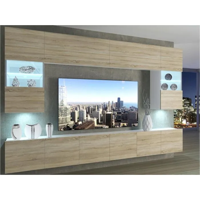 Dnevni regal GABI Dnevni regal GABI . Dnevni regal GABI modernega dizajna in elegantnega videza. Regal je prostoren in praktičen, popestril bo vaš dnevni prostor. Stranice so