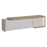 Dnevni regal GOLDEN . Dnevni regal GOLDEN je moderno oblikovan in elegantnega videza. Brez ročajev, odpiranje po sistemu push to open ter ima mehko zapiranje.