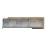 Dnevni regal GOLDEN . Dnevni regal GOLDEN je moderno oblikovan in elegantnega videza. Brez ročajev, odpiranje po sistemu push to open ter ima mehko zapiranje.