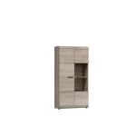 Dnevni regal INK . Dnevni regal INK je moderno oblikovan in elegantnega videza. Dobavljiv je v barvi sonoma, ter izdelan v EU. Cena velja za sestav brez