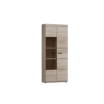 Dnevni regal INK . Dnevni regal INK je moderno oblikovan in elegantnega videza. Dobavljiv je v barvi sonoma, ter izdelan v EU. Cena velja za sestav brez