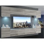 Dnevni regal IVERY . Dnevni regal IVERY se bo odlično podal v vaš dnevni prostor. Stranice so v mat barvi, ličnice pa v visokem sijaju bele ali črne barve.