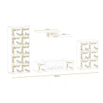 Dnevni regal KAMERON . Dnevni regal KAMERON, kateremu bio kamin v črni barvi doda eleganco ter atraktivnost. Moderen dizajn z dodatki, črnega stekla ter