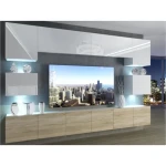 Dnevni regal LOTUS . Dnevni regal LOTUS modernega dizajna in elegantnega videza. Regal je prostoren in praktičen, popestril bo vaš dnevni prostor. Stranice