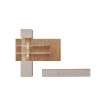 Dnevni regal LUXUR 2 . Dnevni regal LUXUR 2 je modernega dizajna. Kombinacija preprostega in privlačnega dizajna se bo podal v vsak prostor. Regal ima v