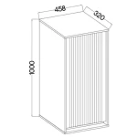 Dnevni regal MILI bež - slika 11