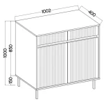 Dnevni regal MILI hrast - slika 9