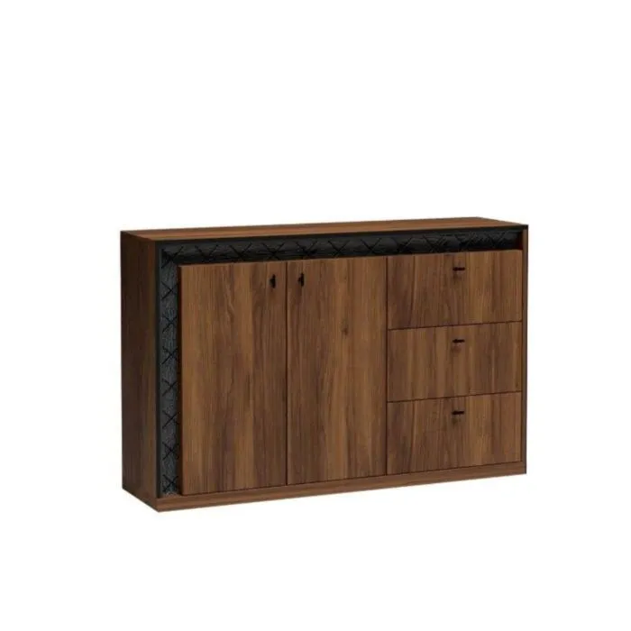 Dnevni regal SVEN Dnevni regal SVEN . Dnevni regal SVEN je mozaik okusa, stila in šika, ki bo pritegnil še tako zahtevne kupce. Klasičen antracit je obogaten z zlatimi ABS