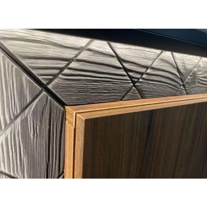 Dnevni regal SVEN Dnevni regal SVEN . Dnevni regal SVEN je mozaik okusa, stila in šika, ki bo pritegnil še tako zahtevne kupce. Klasičen antracit je obogaten z zlatimi ABS