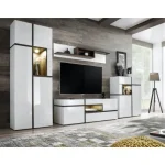 Dnevni regal TONI . Dnevni regal TONI je moderno oblikovan in elegantnega videza. Regal je izdelan v EU. Cena velja za sestav kot je na slik. Barva: - stranice