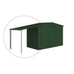 DODATKI ZA KOVINSKE HIŠKE BIOHORT 150X156 CM STRANSKA STREHA ZA EUROPA V 2/3/4A TEMNO ZELENA