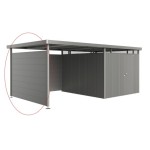 DODATKI ZA KOVINSKE HIŠKE BIOHORT STRANICA H.277X2.5X181 CM PEŠČENO SIVA-KOVINSKA