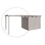 DODATKI ZA KOVINSKE HIŠKE BIOHORT STRANSKI NADSTREŠEK HIGHLINE H3 SREBRNA