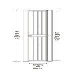 DODATKI ZA KOVINSKE HIŠKE GLOBEL KOMPLET VRAT 1 ANTRACIT 178 X 67 CM (HD178E) - slika 9