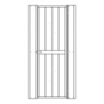 DODATKI ZA KOVINSKE HIŠKE GLOBEL KOMPLET VRAT 2 ANTRACIT 200 X 67 CM (HD2E) - slika 6