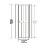 DODATKI ZA KOVINSKE HIŠKE GLOBEL KOMPLET VRAT 2 ANTRACIT 200 X 67 CM (HD2E) - slika 7
