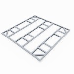 DODATKI ZA KOVINSKE HIŠKE GLOBEL TALNI OKVIR GLOBEL 10X10 D295 X V299 CM (F1010GAL)