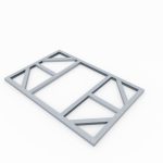 DODATKI ZA KOVINSKE HIŠKE GLOBEL TALNI OKVIR GLOBEL 6X4 D171 X Š113 CM (F64GAL)