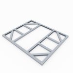 DODATKI ZA KOVINSKE HIŠKE GLOBEL TALNI OKVIR GLOBEL 6X5 D171 X Š144 CM (F65GAL)