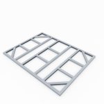 DODATKI ZA KOVINSKE HIŠKE GLOBEL TALNI OKVIR GLOBEL 8X6 D234 X Š175 CM (F86GAL)