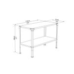 DODATNA KOVINSKA DELOVNA MIZA PALRAM ZA RASTLINJAK - slika 9