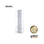 Dodatna omara za posteljo v omari METULJ 2 . Visoka, navpična, dvovratna knjižna polica z dvema nišama, je na voljo v več barvah. Popolna je za