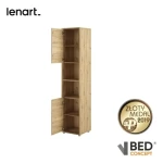 Dodatna omara za posteljo v omari METULJ 2 . Visoka, navpična, dvovratna knjižna polica z dvema nišama, je na voljo v več barvah. Popolna je za