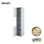 Dodatna omara za posteljo v omari METULJ 2 . Visoka, navpična, dvovratna knjižna polica z dvema nišama, je na voljo v več barvah. Popolna je za