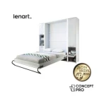 Dodatna omara za posteljo v omari METULJ PRO . Visoka, navpična stenska polica je v navpični izvedbi. Knjižna polica je opremljena z omarico, ki jo je