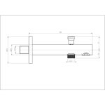 DODATNA OPREMA ZA PIPE UNITAS ZIDNI IZLIV ZA KAD PURE - slika 4