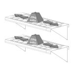 DODATNI KOMPLET PLASTIČNIH POLIC (ENA DVOJNA POLICA)PALRAM ZA RASTLINJAK - slika 7