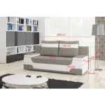 Dvosed ARENA 1 je izdelana iz kakovostnih materialov. V prostor prinaša eleganco in svežino, ki jo je mogoče še nadgraditi z veliko izbiro barvnih