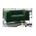 Dvosed ČARLI 2 . Prepustite se počitku na vzmetenem dvosedu ČARLI, ki je udoben in kvaliteten. Oblazinjen je v mehko blago in v modernih barvah bo odlčina