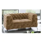 Dvosed ČARLI 2 . Prepustite se počitku na vzmetenem dvosedu ČARLI, ki je udoben in kvaliteten. Oblazinjen je v mehko blago in v modernih barvah bo odlčina