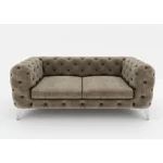 Dvosed ČARLI 2 . Prepustite se počitku na vzmetenem dvosedu ČARLI, ki je udoben in kvaliteten. Oblazinjen je v mehko blago in v modernih barvah bo odlčina