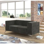 Dvosed DALAS . Dvosed DALAS je elegantnega videza, ki vam bo polepšal vsak prostor. Vzmeten je z valovitimi vzmetmi, ki nudijo še večjo udobnost in oporo