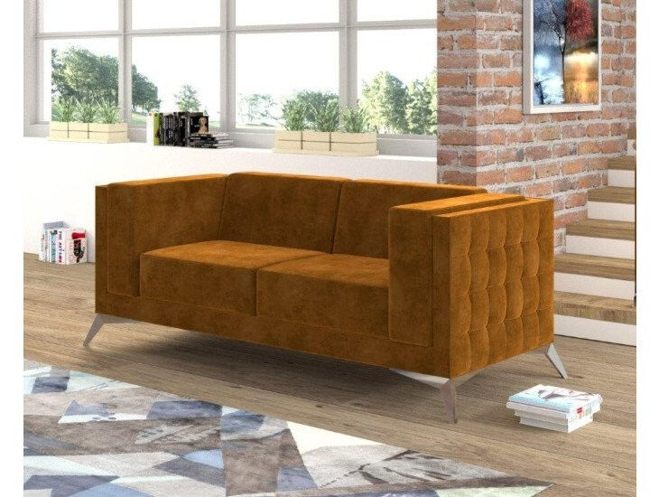 Dvosed DALAS je elegantnega videza, ki vam bo polepšal vsak prostor. Vzmeten je z valovitimi vzmetmi, ki nudijo še večjo udobnost in oporo telesu. Narejen