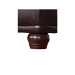 Dvosed LORENA 2 temno rjava . Osvežite svojo dnevno sobo z vzmetenim trosedom LORENA, ki je udoben in kvaliteten. Oblazinjen je v umetnem usnju. Lesene nogice