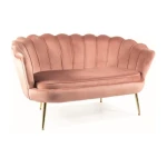 Dvosed META - roza . Dvosed META - roza, je eleganten kos pohištva, ki popestri vaš prostor. Narejen je iz žametne tkanine, kar zagotavlja prijeten počitek