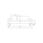 Dvosed RAKITA  siva - slika 9