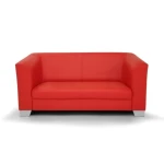 Dvosed REBEKA 2 . Osvežite svojo dnevno sobo z vzmetenim dvosedom REBEKA, ki je udoben in kvaliteten. Oblazinjen v umetnem usnju in v modernih barvah kar