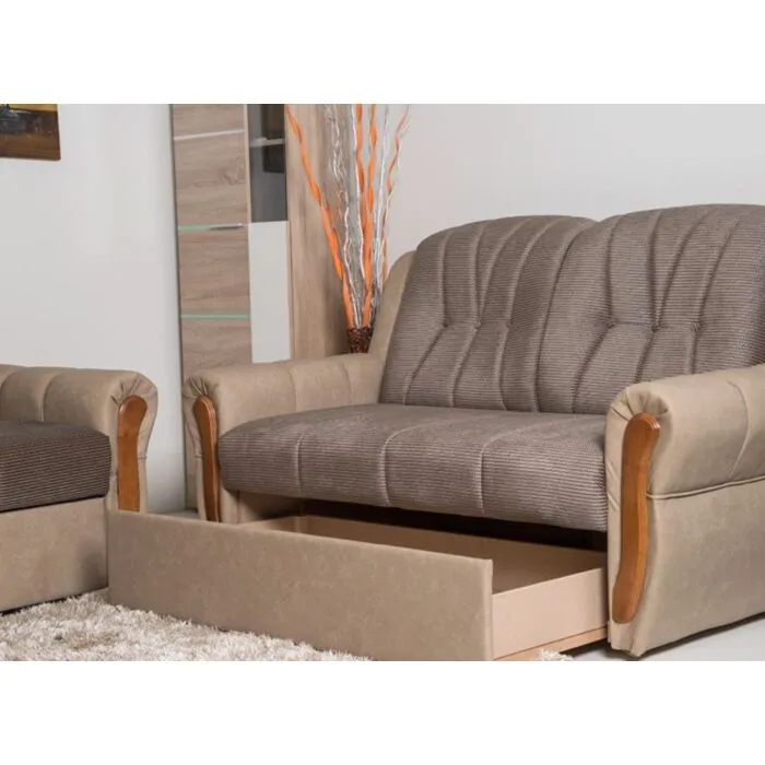 Dvosed RINO Dvosed RINO . Dvosed Rino je klasičen dvosed narejen iz kvalitetnih materialov. Dvosed ima predal za shranjevanje različnih stvari, kot je posteljnina.