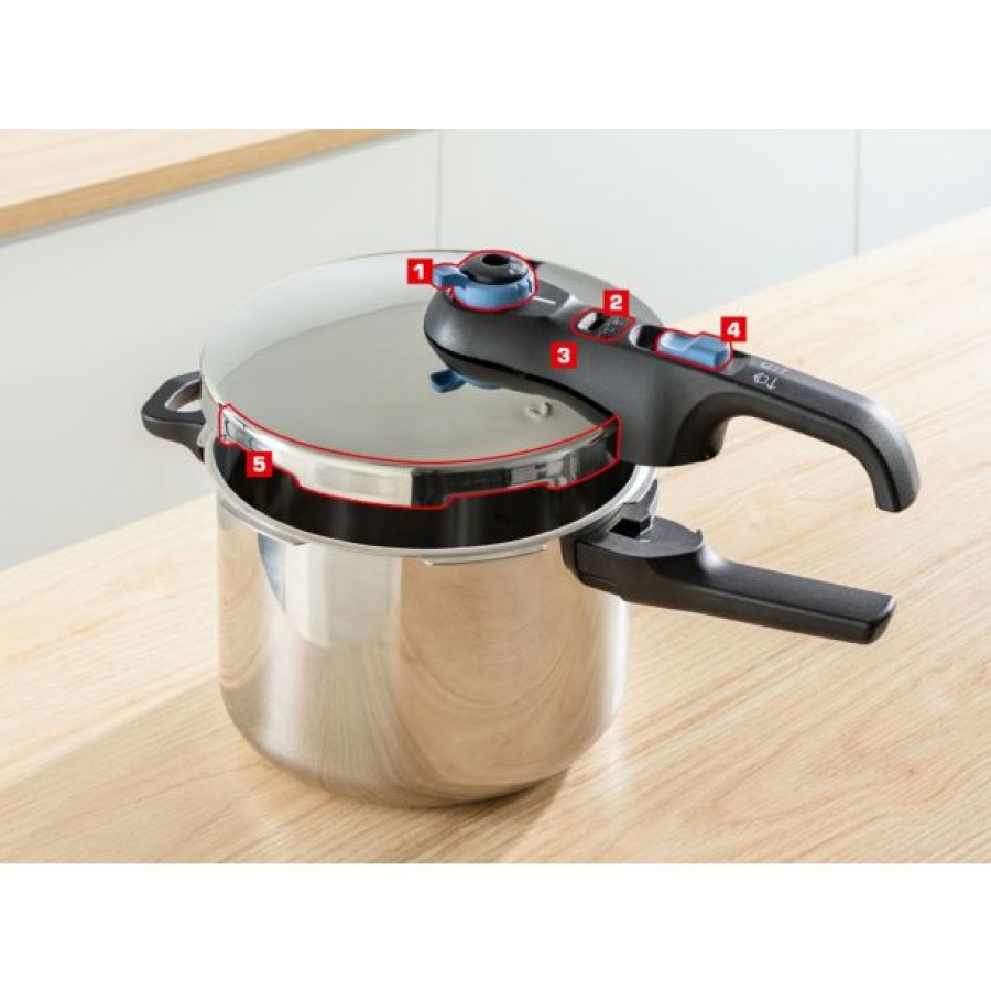EKONOM LONEC TEFAL SECURE TRENDY 6L AQUA BLU - slika 5