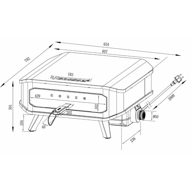 elektricna-pec-za-pico-cozze-2-2-kw-43-cm-3408667-6 ELEKTRIČNA PEČICA ZA PICO COZZE 2,2 KW 43 CM - slika 19