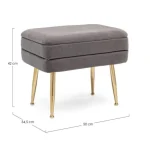 Enojna klop PAVLINA siva . Enojna klop PAVLINA je eleganten kos pohištva, ki popestri vaš prostor. Njen poseben dizajn vas bo navdušil, saj prinese vašemu