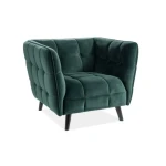 Enosed ZWAK . Udoben in moderen enosed ZWAK bo popestril vašo dnevno sobo. Dobavljiv je v več barvah. Enosed je iz žametne tkanine, nogice pa so lesene in