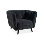 Enosed ZWAK . Udoben in moderen enosed ZWAK bo popestril vašo dnevno sobo. Dobavljiv je v več barvah. Enosed je iz žametne tkanine, nogice pa so lesene in