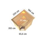 FINSKA SAVNA MIA+9KW GRELEC BIO KOTNI VHOD+STREŠ.VENEC+PROZ.VR. - slika 6